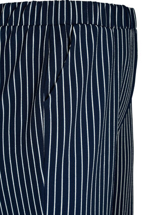 Løse bukser med 7/8 lengde, Navy Blazer Stripe, Packshot image number 3
