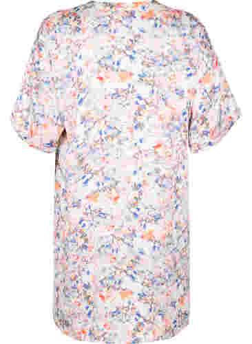 Skjortekjole med mønster og knappelukning, B.White graphic AOP, Packshot image number 1