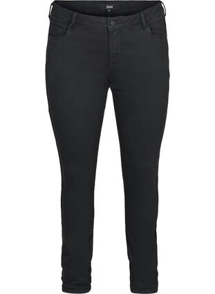 Sanna jeans med lurexdetalje, Black, Packshot image number 0