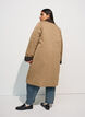 Mellomlang jakke med cordfl&oslash;yelskrage, Beige, Model image number 1