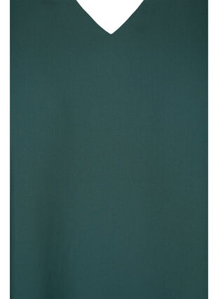 Bluse med 3/4-ermer og V-hals, Trekking Green, Packshot image number 2