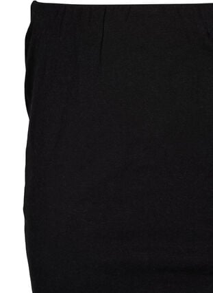 Zizzi 2-pakk toppforlenger med blondekant, Black/Black, Packshot image number 2