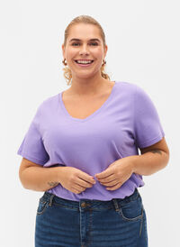 Basis T-skjorter i bomull 2 stk., Paisley Purple/Navy, Model