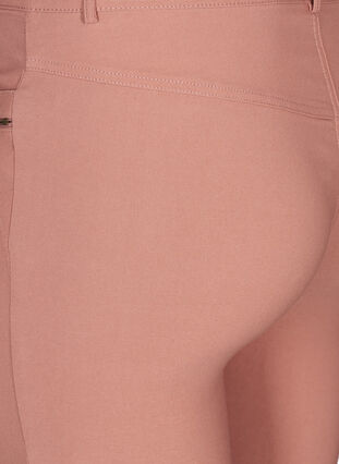 Tettsittende 3/4-bukser med glidelås, Old Rose, Packshot image number 3