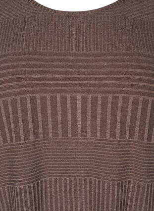 Zizzi Kjole med 3/4-lange ermer og stripemønster, Ch. Martini Mel., Packshot image number 2