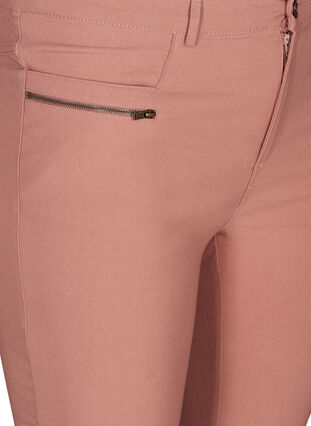 Tettsittende 3/4-bukser med glidelås, Old Rose, Packshot image number 2