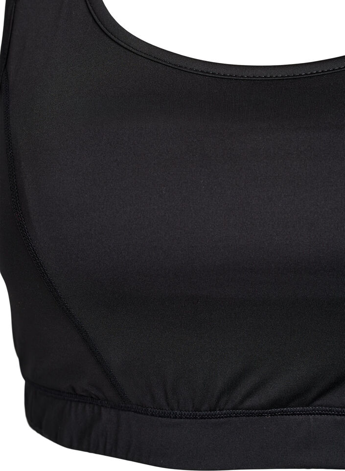 Sports-bh med racerback, Svart, Packshot image number 2