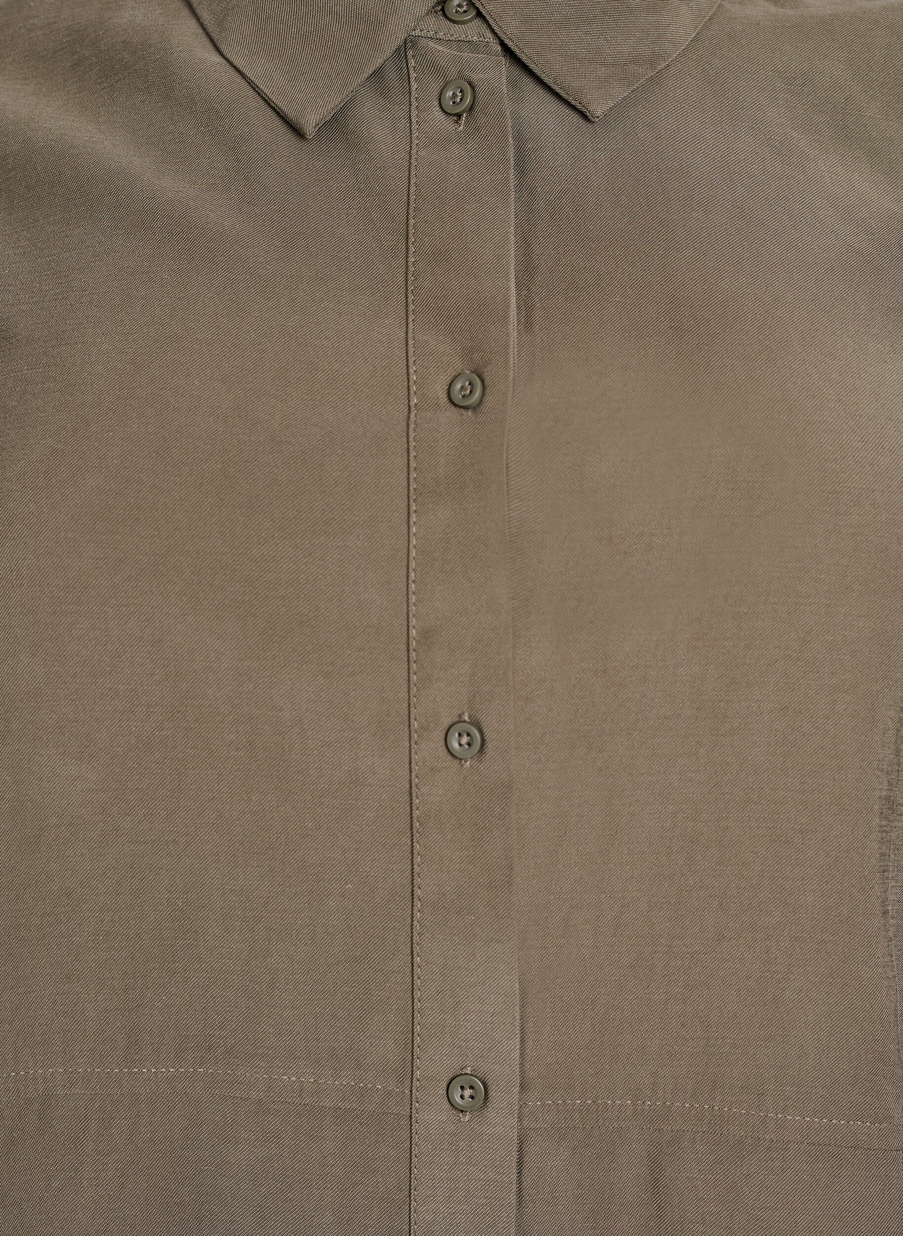 Zizzi FLASH - Skjorte med krage og opprullbare ermer, Gr&oslash;nn, Packshot image number 2