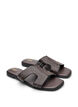 Flate sandaler med nagler, Brun, Packshot image number 1