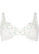 Balconette-BH i mesh med tusenfryd broderi, Hvit, Packshot image number 0