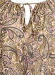Viskose bluse med paisley-trykk og knytesnor, Gul, Packshot image number 2