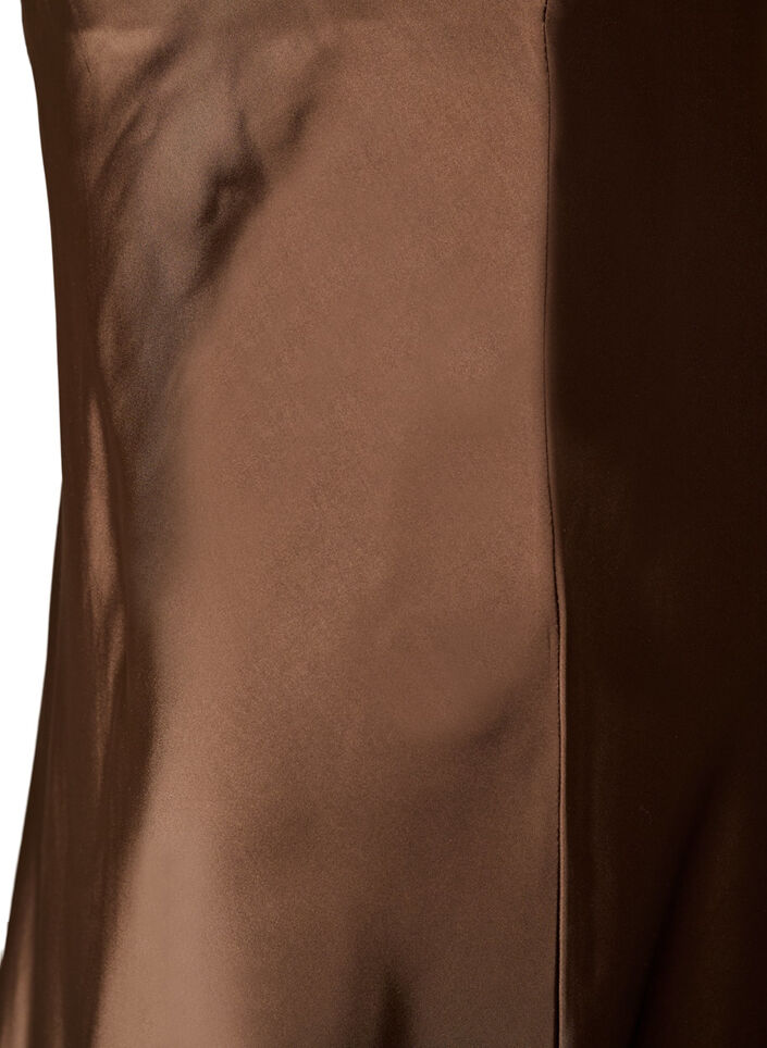 Midiskj&oslash;rt i sateng, Brun, Packshot image number 2
