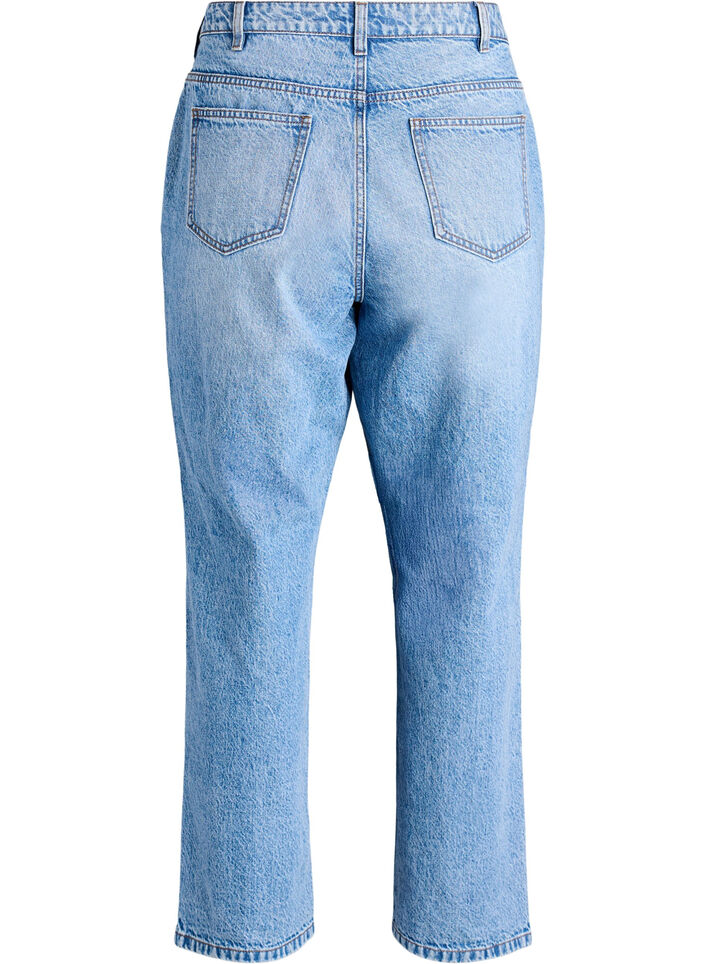 Jeans med straight fit og høy midje, L.B.Denim, Packshot