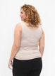 Vendbar topp i stretch, Silver Gray, Model image number 1