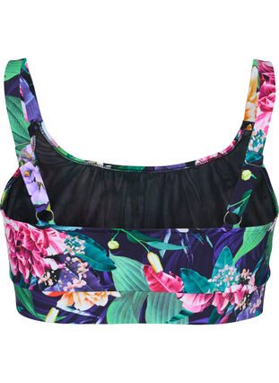 Bikinitopp med regulerbare skulderstropper, Flower Print, Packshot image number 1