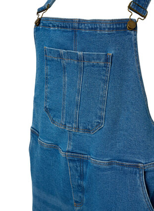 Snekkerbukser i denim, Blue denim, Packshot image number 2
