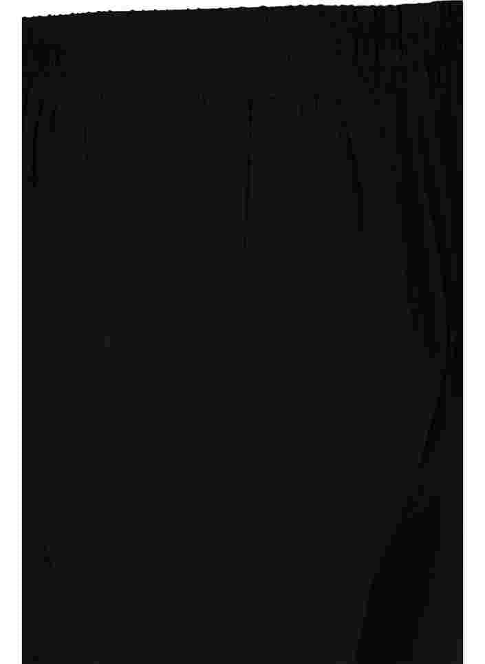 Løstsittende shorts med blomstermønster, Black, Packshot image number 3