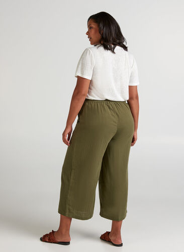 7/8-bukser med vidde , Ivy Green, Model image number 1