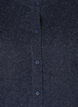 Kort melert strikket cardigan med knappelukking, Night Sky Mel., Packshot image number 2