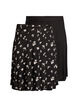 2-pack skaterskj&oslash;rt i viskose, Svart, Packshot image number 0