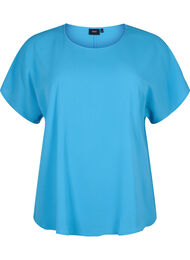 Bluse med korte ermer og rund hals, Hawaiian Ocean