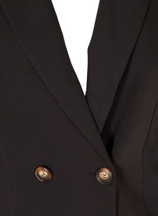 Kort blazer med lange puffermer, Black, Packshot image number 2