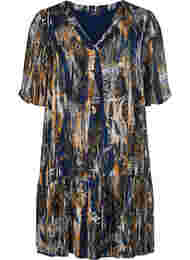 Kjole i viskose med paisleymønster, Navy Blazer AOP