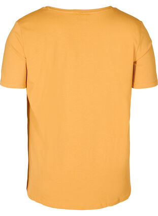 Basis T-skjorte med V-hals, Spruce Yellow, Packshot image number 1