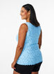 Topp med trykk og blondekant, Blå, Model image number 2