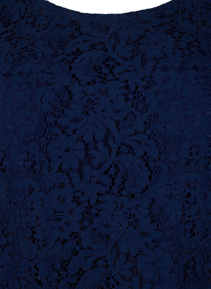 Blondebluse med lange ermer, Navy Blazer, Packshot image number 2