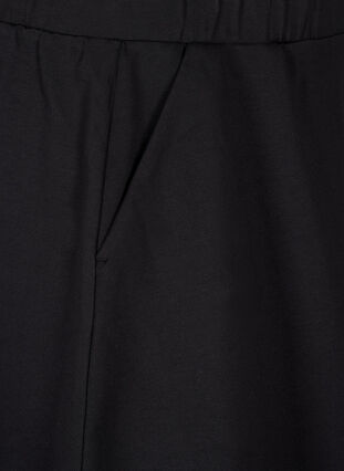 Zizzi Skater skjørt i viskose, Svart, Packshot image number 3