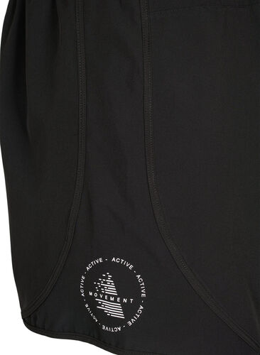 Treningsshorts med baklomme, Black, Packshot image number 3