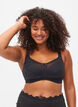BH med mesh detaljer, Black, Model image number 0