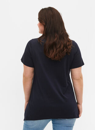 T-skjorte av bomull med korte ermer, Night Sky LOVE, Model image number 1