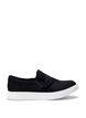 Wide fit - Slip-on med knutedetalj, Svart, Packshot image number 0