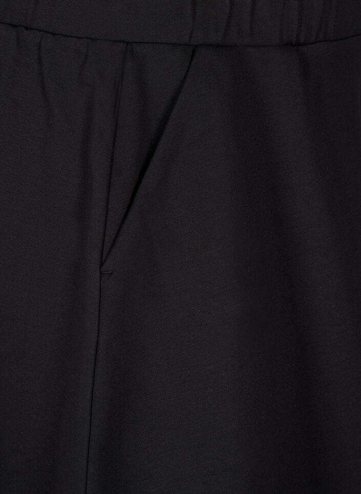 Skater skj&oslash;rt i viskose, Svart, Packshot image number 3