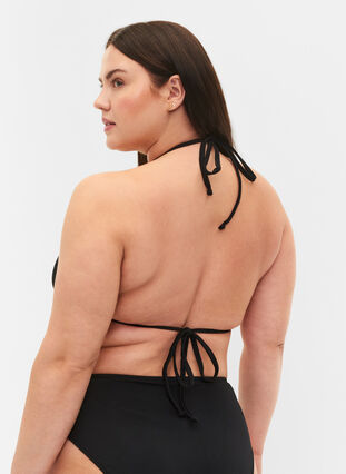 Zizzi Trekantbikini, Svart, Model image number 1