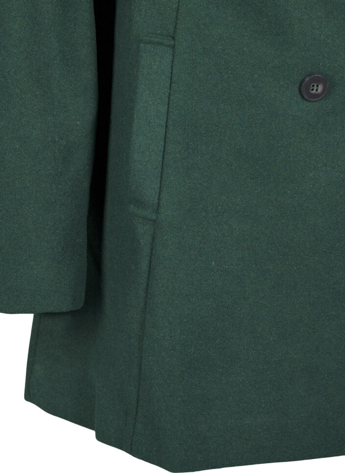 Kort A-linje kåpe, Trekking Green Mel., Packshot image number 3