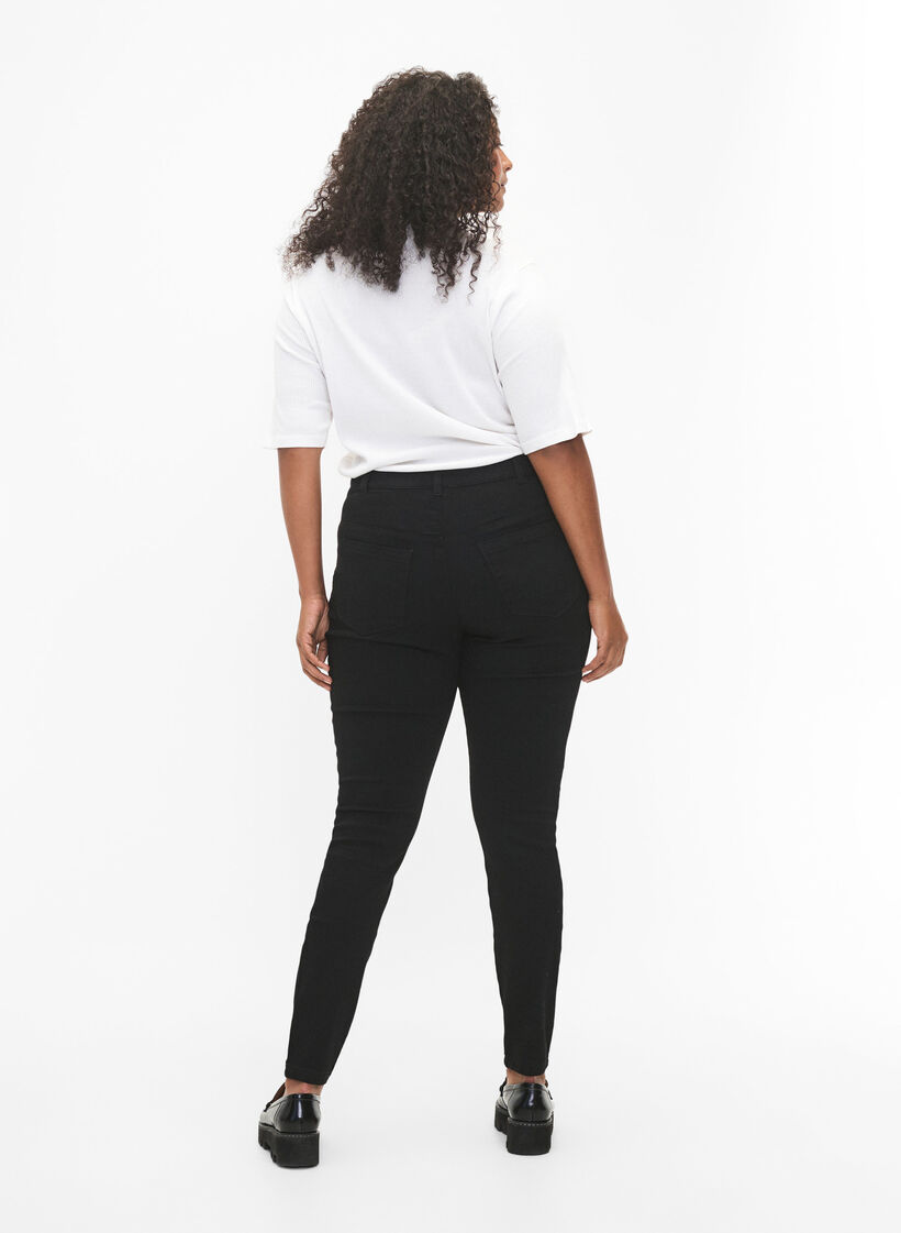 Jeggings i bomullsblanding, Black, Model image number 1
