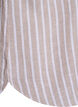 Skjorte i lin og viskose med 3/4 ermer, Beige, Packshot image number 3