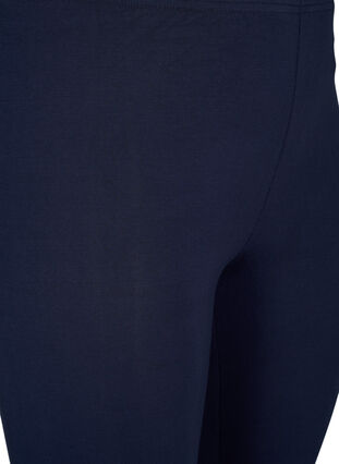 Zizzi Basis 3/4 leggings i viskose, Blå, Packshot image number 2