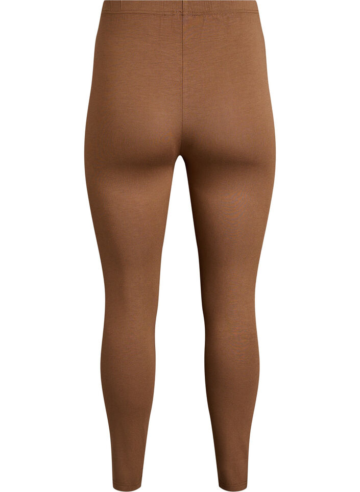 Basis leggings i viskose, Brun, Packshot image number 1