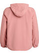 Lett jakke med hette og glidel&aring;s, Rosa, Packshot image number 1