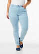 Super slim Amy jeans med høyt liv, Blå, Model image number 2