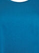 Kortermet t-skjorte i en bomullsblanding, Bl&aring;, Packshot image number 2