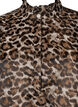 Kort jacquardkjole med leopardmønster, Brown Leo AOP, Packshot image number 2