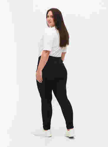 Super slim Amy jeans med høyt liv, Unwashed, Model image number 1
