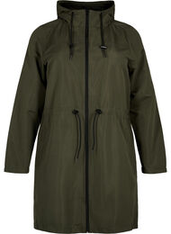 FLASH - Vannavvisende parkas med hette, Black Ink
