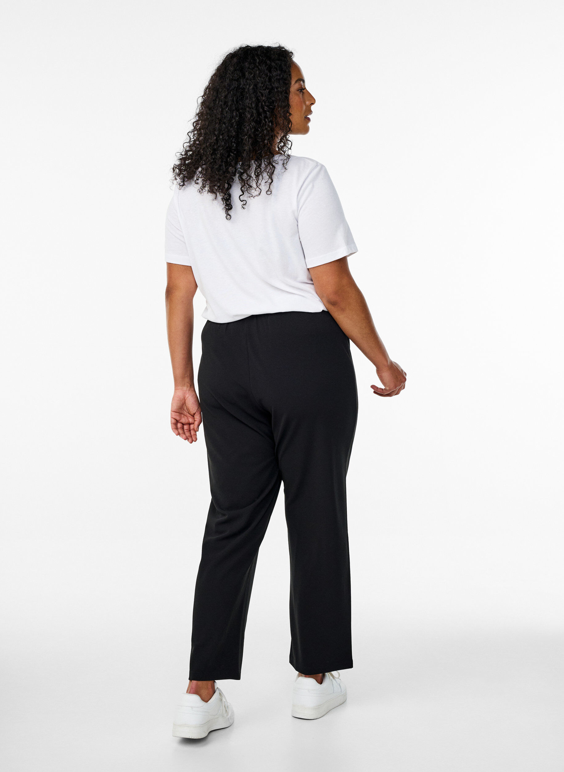 ZizziFLASH - Bukser med straight fit, Svart, Model image number 1