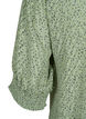 Prikkete bluse med 1/2 ermer, Seagrass Dot, Packshot image number 3